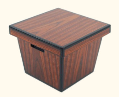 Rosewood Inlay with Black Lacquer Ice Bucket with liner