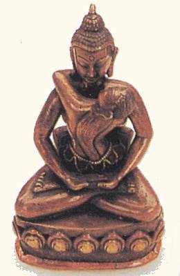 Small Amitabha Buddha with his Shakti