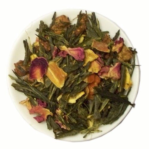 Strawberry & Rose Mélange Green Tea