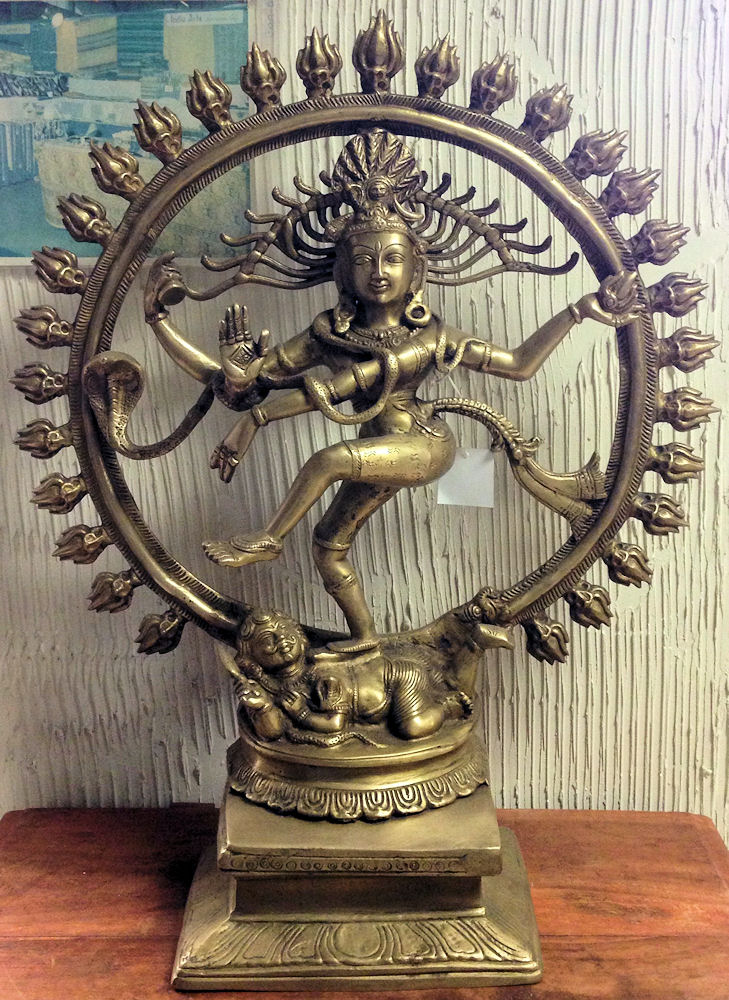 Bronze Shiva Nataraja with Single Ring of Fire