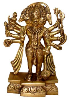 Hanuman Standing with Five Faces