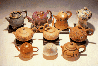 Fantastic collection of Yixing teapots
